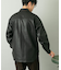 『XLサイズあり』Fake Fabricサイドポケットシャツジャケット