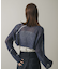 メッシュクロップドステッチセーター