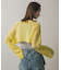 メッシュクロップドステッチセーター