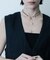 SMELLY so’　asymmetric solid necklace