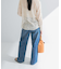 『3サイズ展開』綿麻デニムワイドストレートパンツ