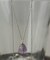 SMELLY so’　amethyst slide necklace