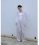 new basic　インドコットンサッカーストライプパンツ