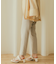 リネンライクハイウエストテーパードパンツ