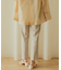 リネンライクハイウエストテーパードパンツ