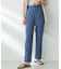 リネンライクハイウエストテーパードパンツ