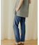リネンライクハイウエストテーパードパンツ