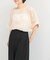 TORRAZZO DONNA　Botanical pattern spangle blouse