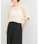 TORRAZZO DONNA　Botanical pattern spangle blouse