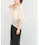 TORRAZZO DONNA　Botanical pattern spangle blouse