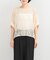 TORRAZZO DONNA　Botanical pattern spangle blouse