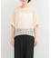 TORRAZZO DONNA　Botanical pattern spangle blouse