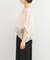 TORRAZZO DONNA　Botanical pattern spangle blouse