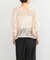 TORRAZZO DONNA　Botanical pattern spangle blouse