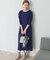 2wayネックリブカットソーワンピース
