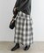 F by ROSSO　ツイードチェックスカート