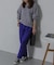 TRカラーストレートパンツ