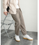 『イージーケア』ダブルタックテーパードパンツ
