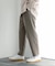 『イージーケア』ダブルタックテーパードパンツ