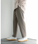 『イージーケア』ダブルタックテーパードパンツ