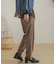 ヘリンボンテーパードパンツ