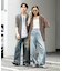 『ユニセックス』アソートレースオープンカラーショートスリーブシャツ