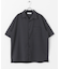 『ユニセックス』オープンカラールーズショートスリーブシャツ