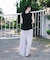new basic　ドライツイストノースリーブカットソー