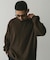 『XLサイズ／WEB限定』『UR TECH』裏起毛ワッフルロングスリーブTシャツ