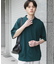 『洗濯可』ストレッチニットポロショートスリーブTシャツ