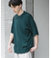 『洗濯可』ストレッチニットポロショートスリーブTシャツ