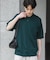 『洗濯可』ストレッチニットポロショートスリーブTシャツ