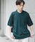『洗濯可』ストレッチニットポロショートスリーブTシャツ