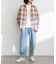 リラックスフィットチェックレギュラーシャツ