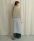 バックスリットワイドパンツ
