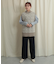 バックスリットワイドパンツ