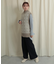 バックスリットワイドパンツ