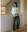 YENN　CURVED SEAM DENIM PANTS