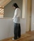 YENN　CURVED SEAM DENIM PANTS