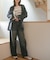 YENN　CURVED SEAM DENIM PANTS