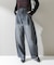 YENN　CURVED SEAM DENIM PANTS