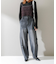 YENN　CURVED SEAM DENIM PANTS