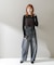 YENN　CURVED SEAM DENIM PANTS