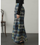 シアーチェックフレアマーメイドスカート