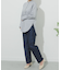 シャンタンテーパードパンツ