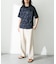 パイルスウィッチングショートスリーブTシャツ