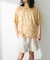 パイルスウィッチングショートスリーブTシャツ