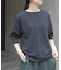 FORK&SPOON　ハイツイストコットンギャザースリーブTシャツ