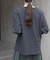 FORK&SPOON　ハイツイストコットンギャザースリーブTシャツ