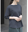 FORK&SPOON　ハイツイストコットンギャザースリーブTシャツ